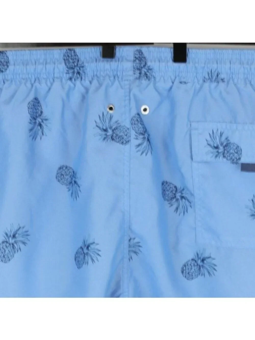 Kirkland Signature Men's 2XL Blue Pineapple Lightweight Quick Dry Swim Trunks